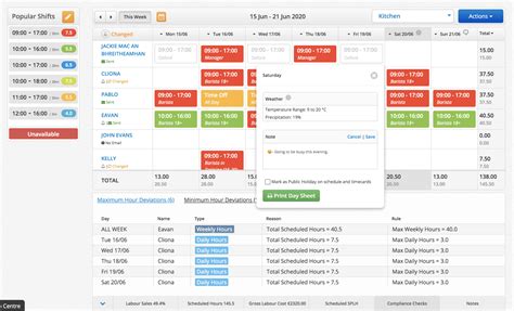 easy roster software.
